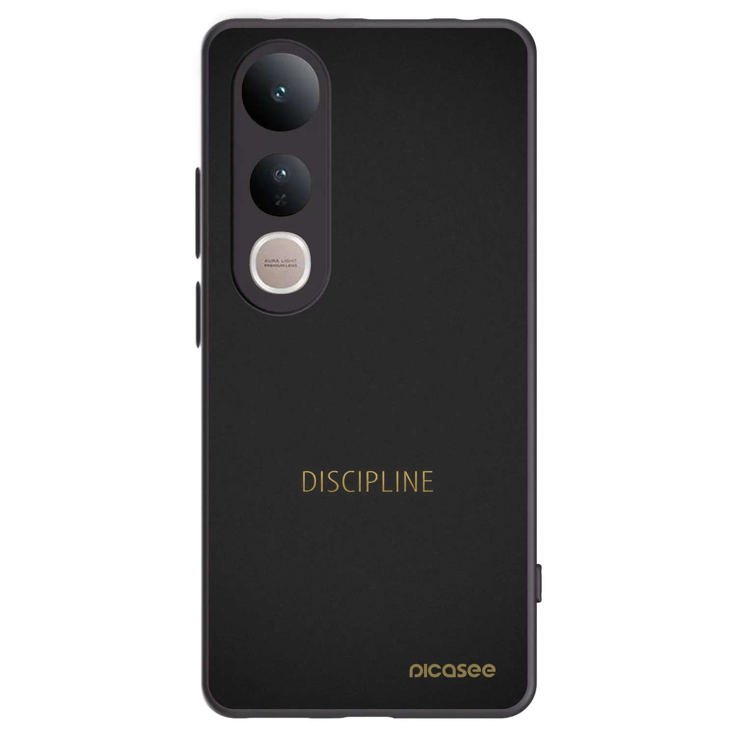 Picasee crna silikonska maskica za Vivo V50 Lite 5G - Discipline