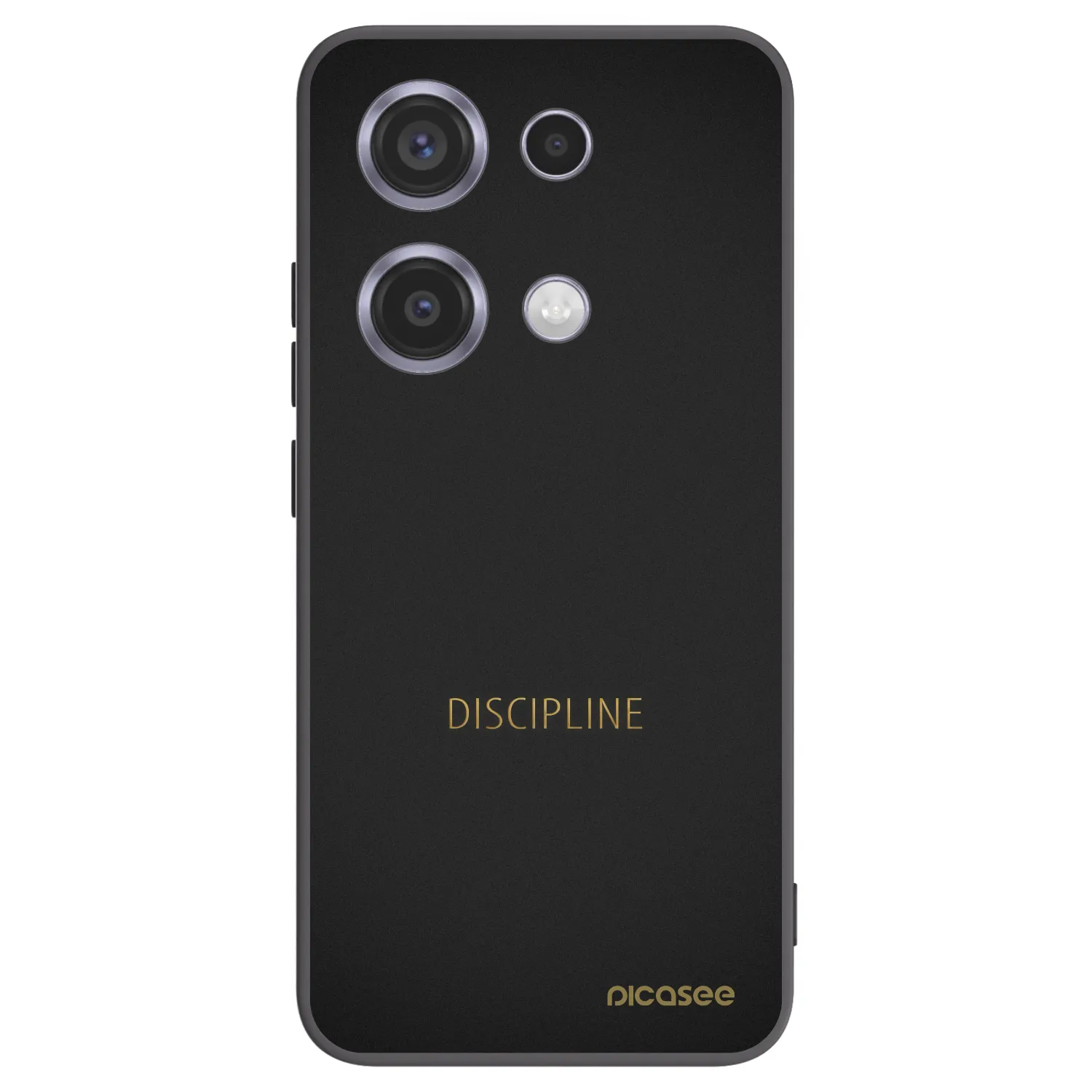 Picasee crna silikonska maskica za Xiaomi Redmi Note 14S - Discipline