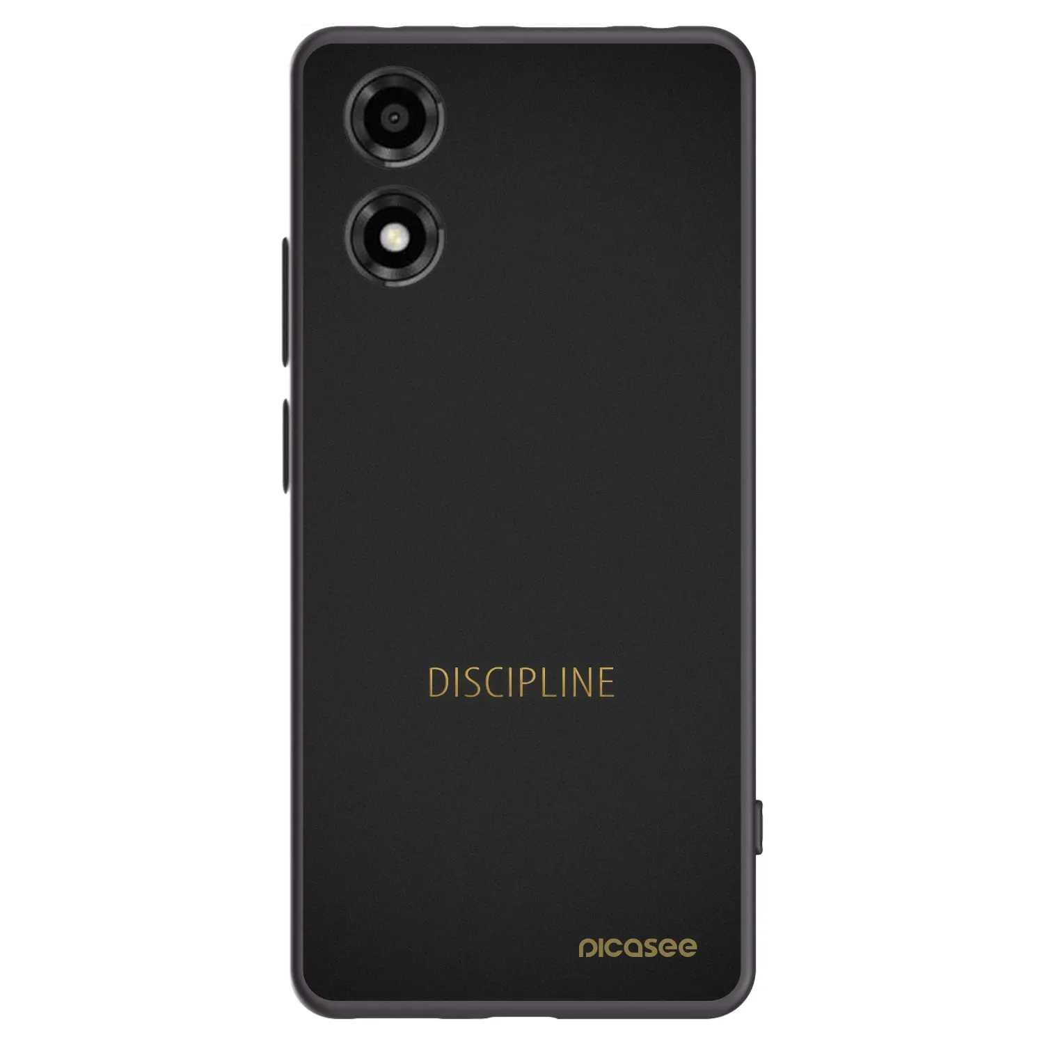 Picasee crna silikonska maskica za Motorola Moto E14 - Discipline