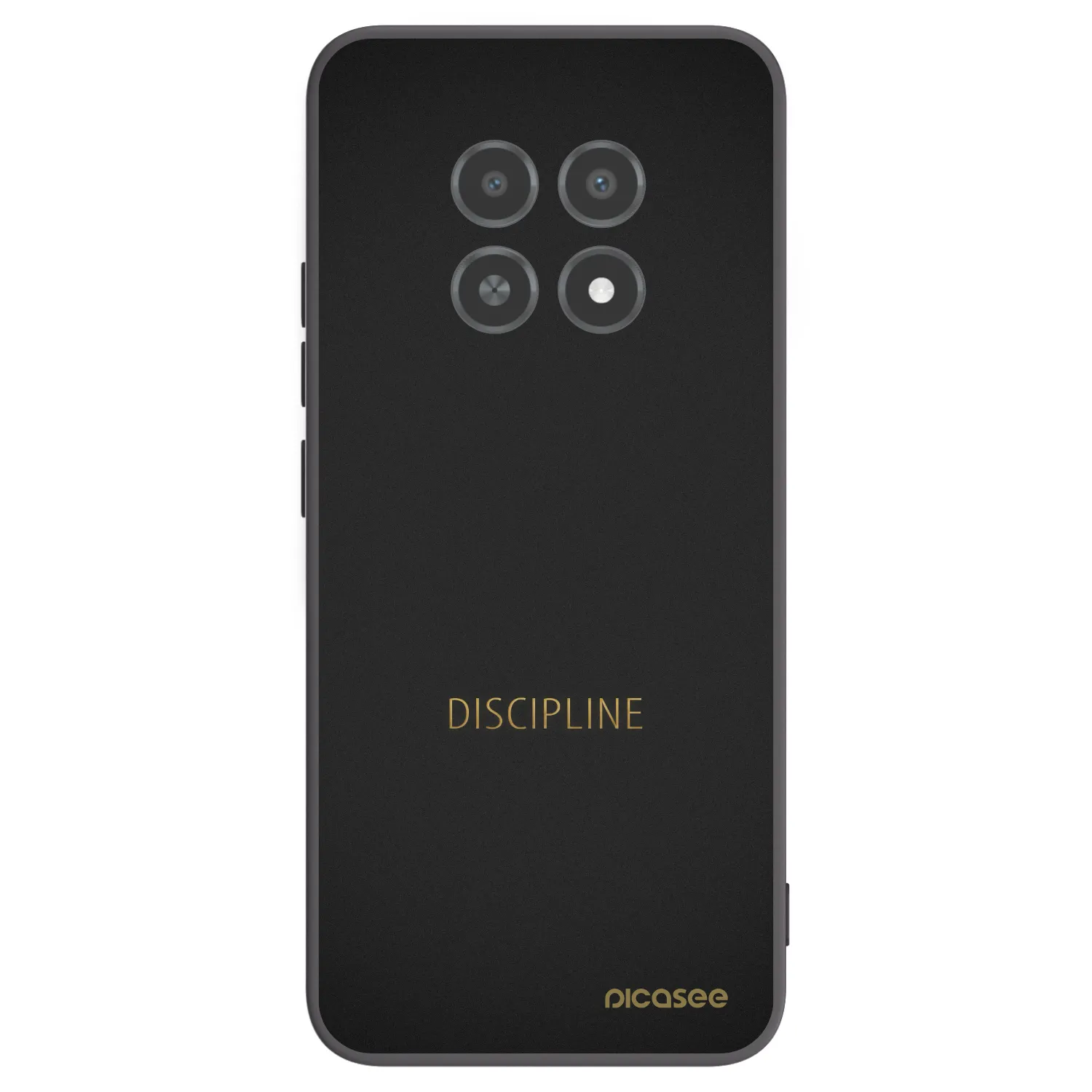 Picasee crna silikonska maskica za Realme 12X - Discipline