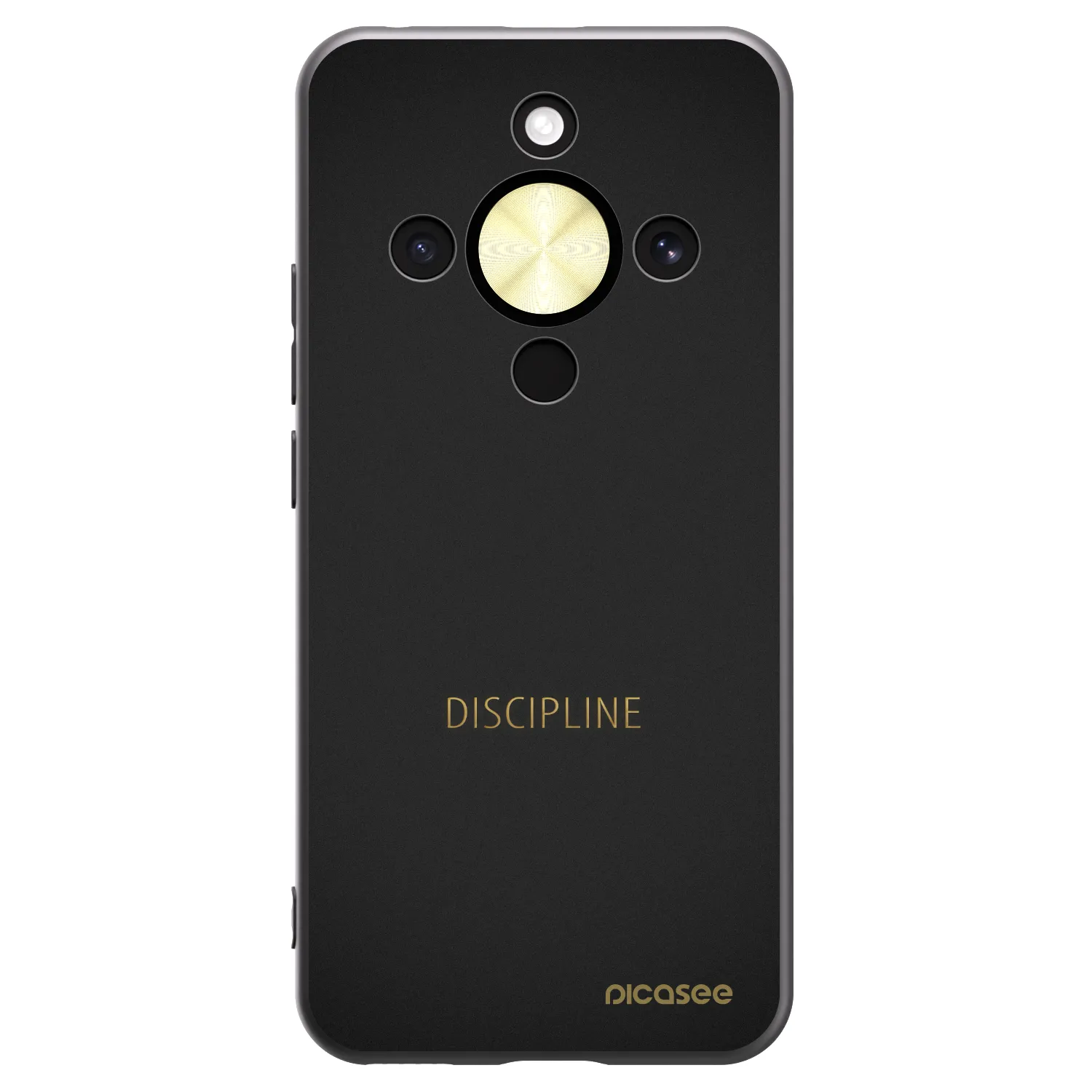 Picasee crna silikonska maskica za Honor Magic8 Lite 5G - Discipline