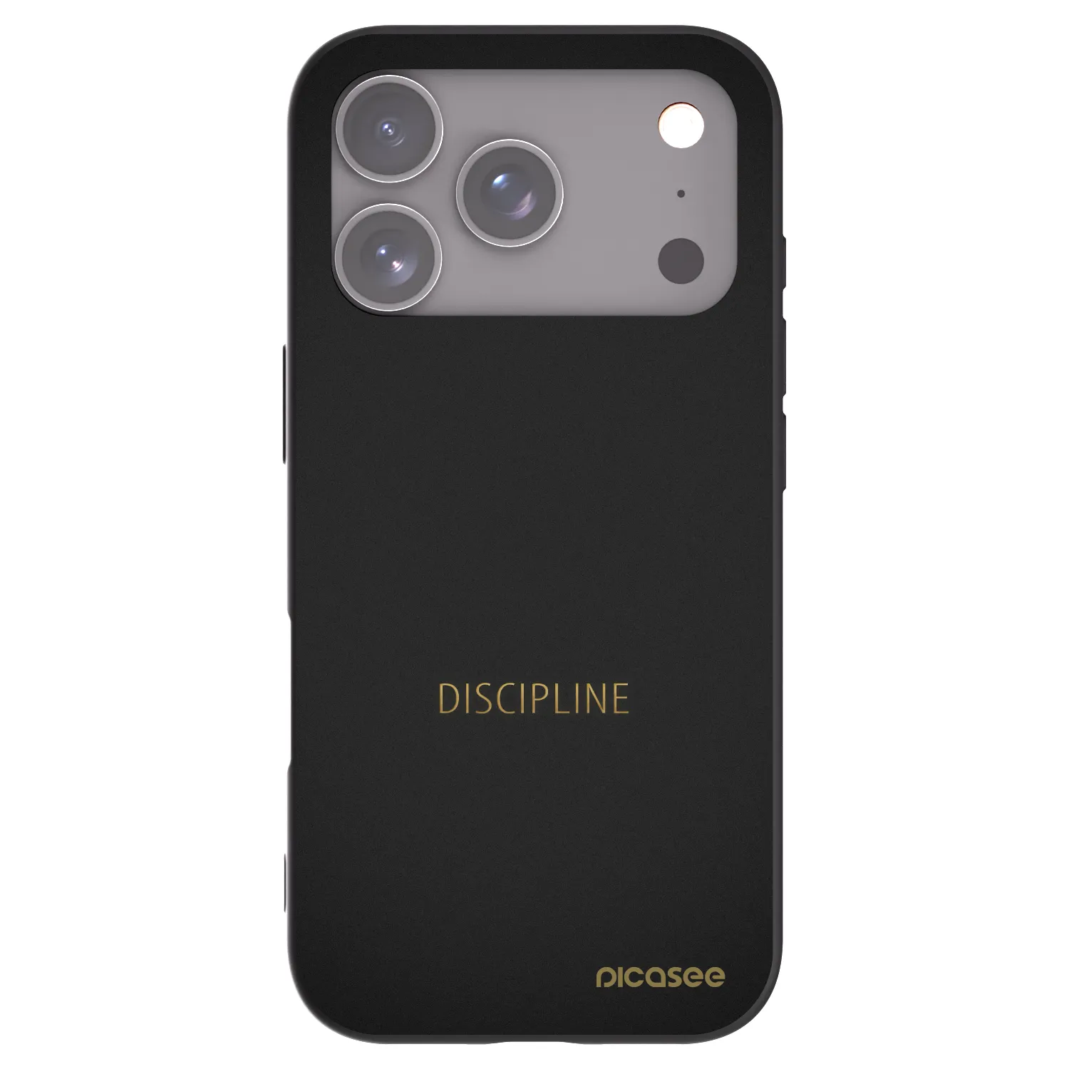 Picasee crna silikonska maskica za Apple iPhone 18 Pro - Discipline