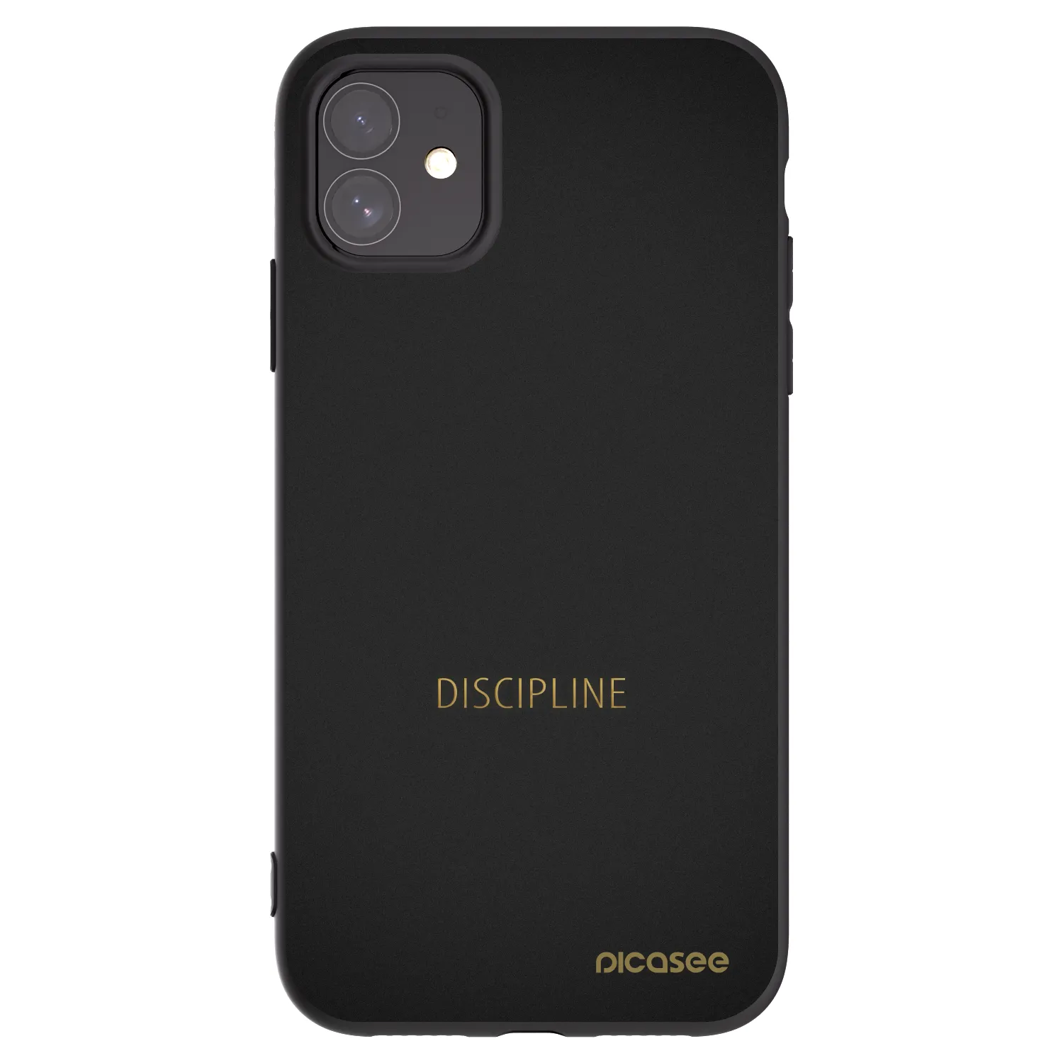 Picasee crna silikonska maskica za Apple iPhone 11 - Discipline