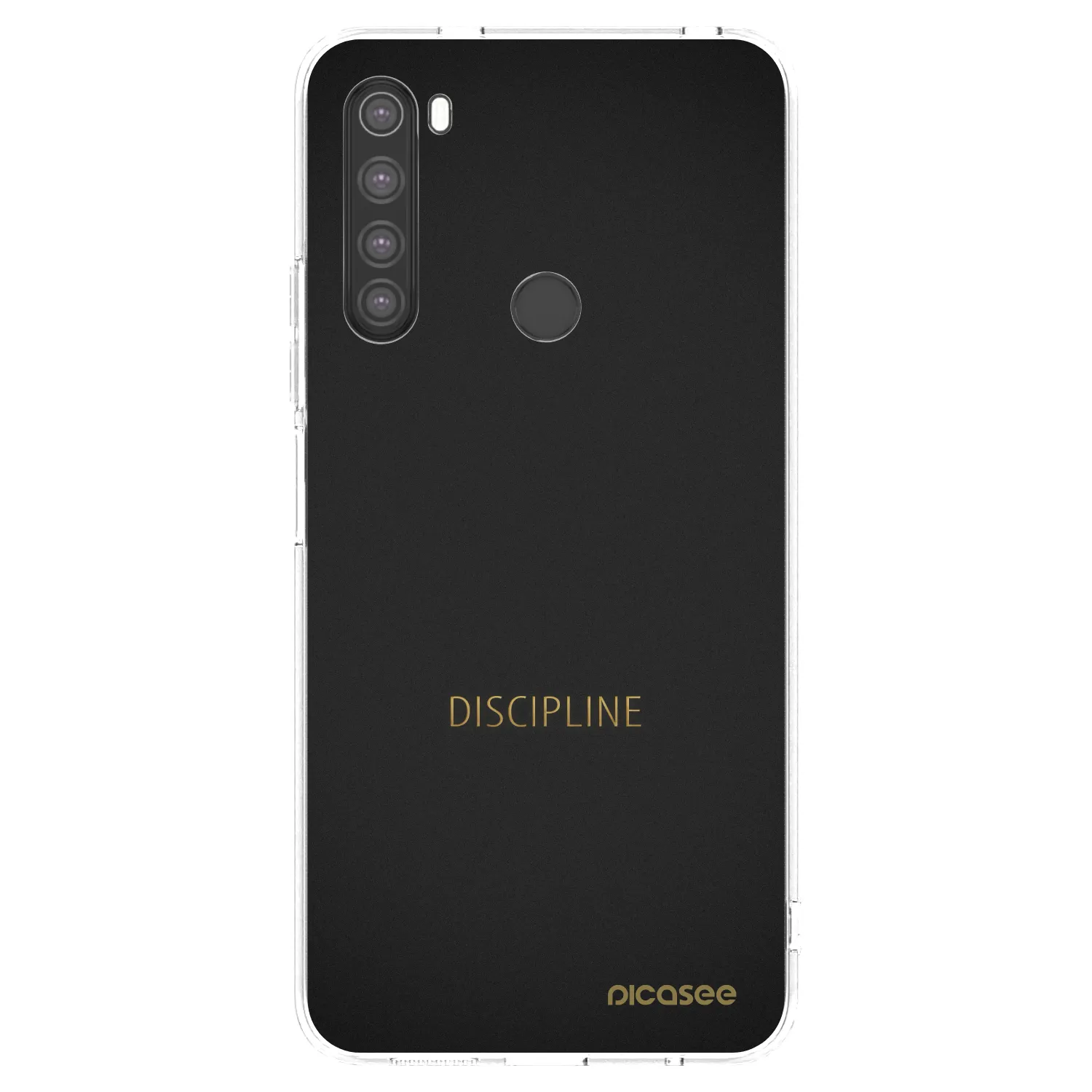 Picasee silikonska prozirna maskica za Xiaomi Redmi Note 8 - Discipline