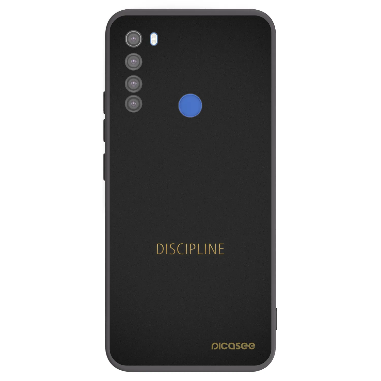 Picasee crna silikonska maskica za Xiaomi Redmi Note 8T - Discipline