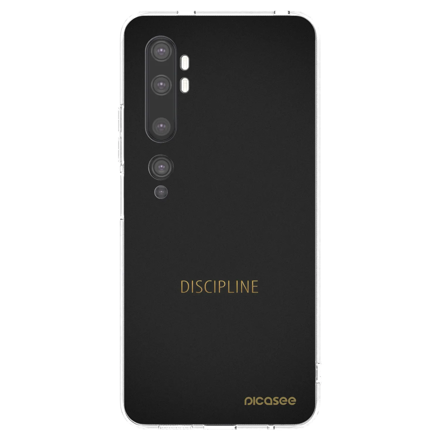 Picasee silikonska prozirna maskica za Xiaomi Mi Note 10 (Pro) - Discipline