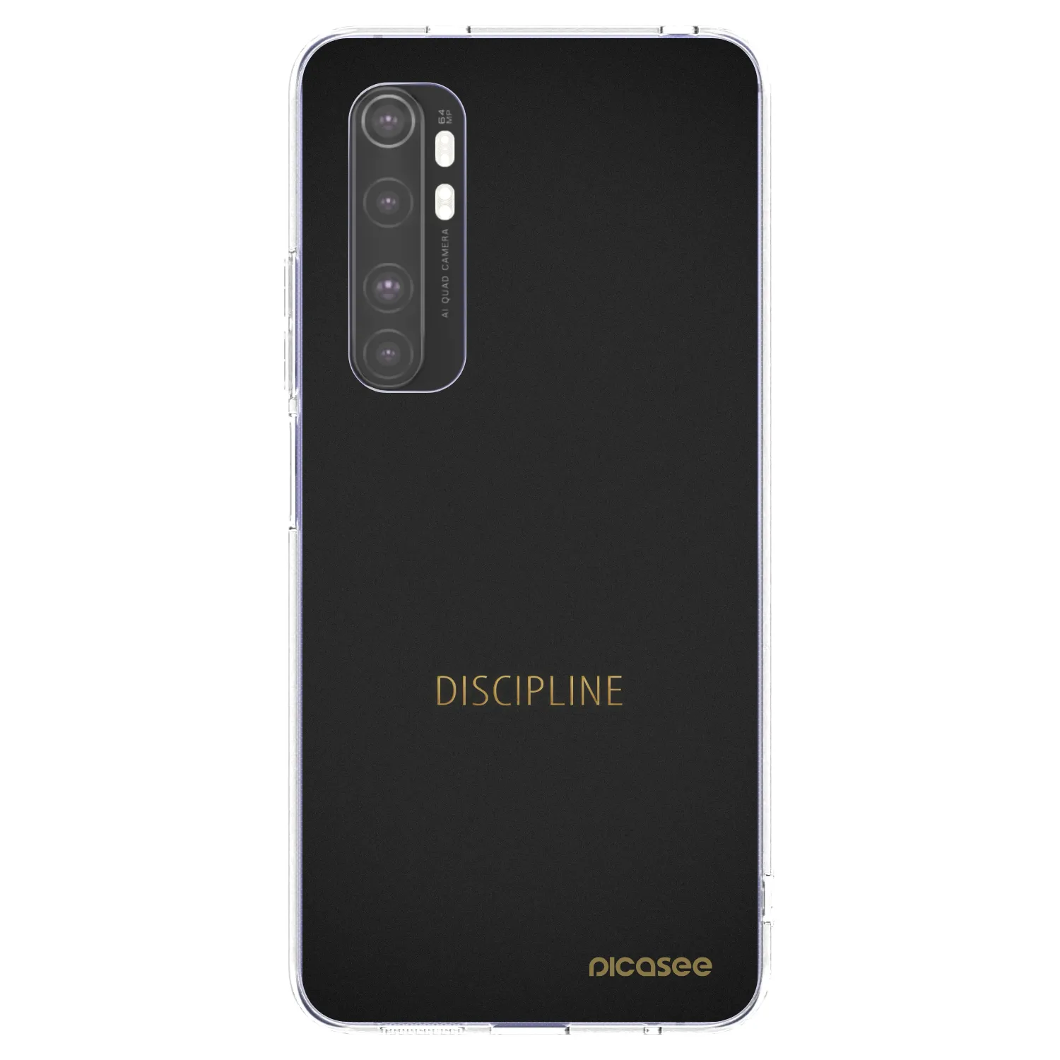 Picasee silikonska prozirna maskica za Xiaomi Mi Note 10 Lite - Discipline