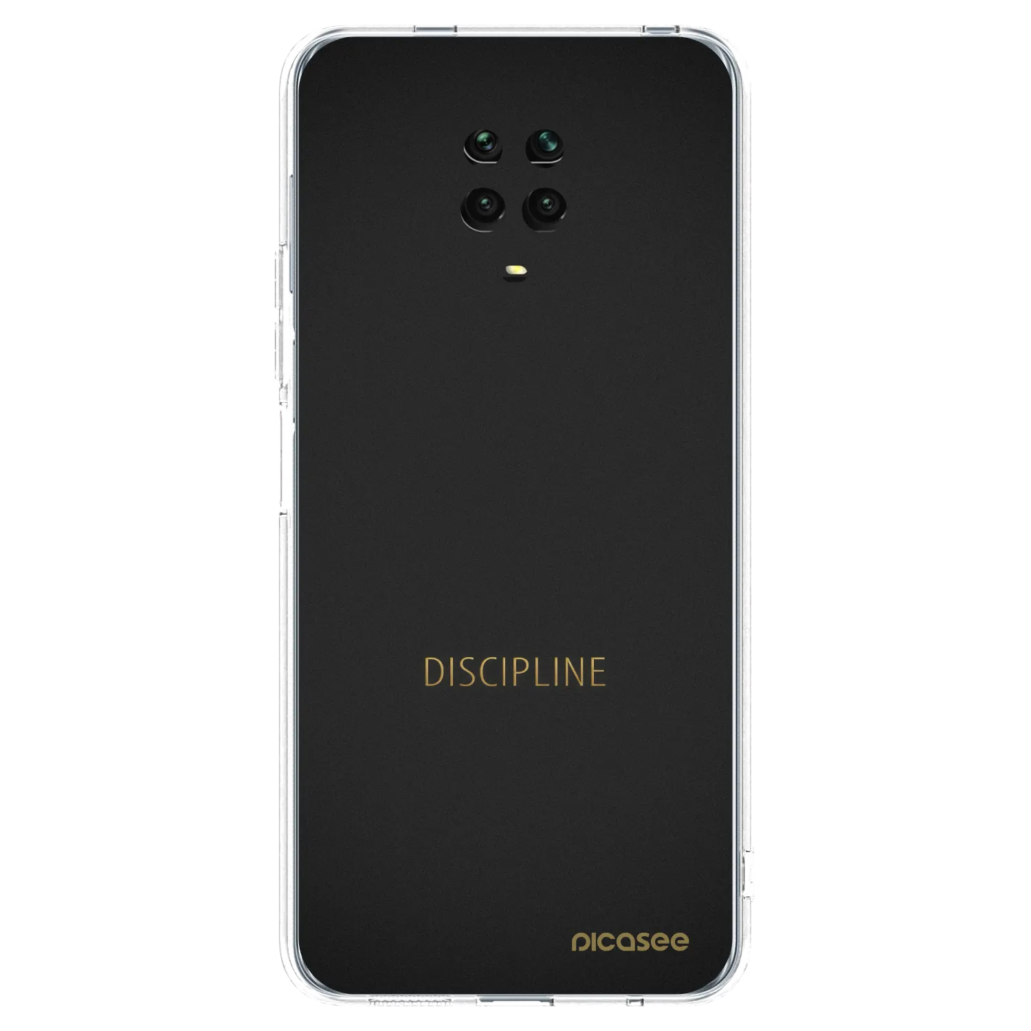 Picasee silikonska prozirna maskica za Xiaomi Redmi Note 9S - Discipline
