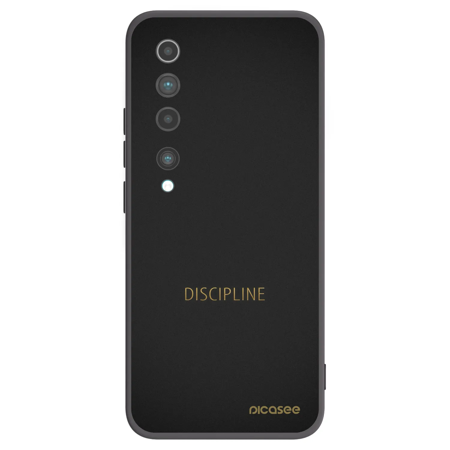 Picasee crna silikonska maskica za Xiaomi Mi 10 - Discipline