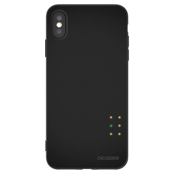 Picasee crna silikonska maskica za Apple iPhone XS Max - Pulse