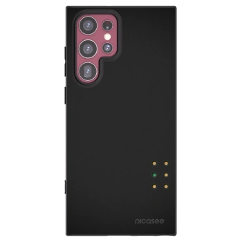 Picasee crna silikonska maskica za Samsung Galaxy S22 Ultra 5G - Pulse