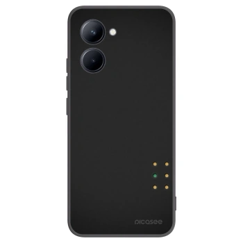 Picasee crna silikonska maskica za Realme C33 (2023) - Pulse