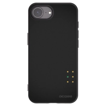 Picasee crna silikonska maskica za Apple iPhone 16e - Pulse