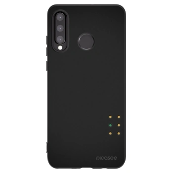 Picasee crna silikonska maskica za Huawei P30 Lite - Pulse