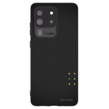 Picasee crna silikonska maskica za Samsung Galaxy S20 Ultra 5G G988F - Pulse