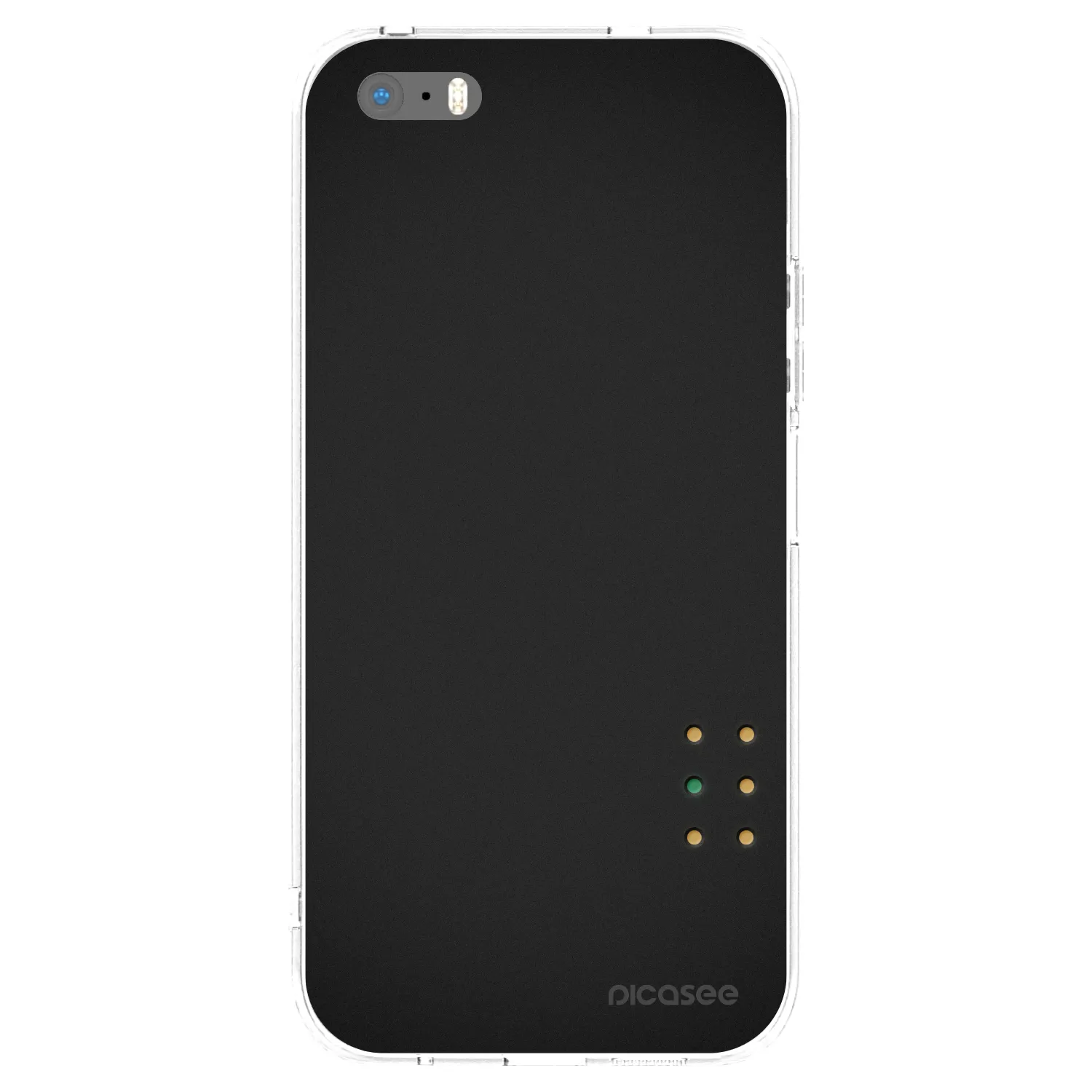 Picasee silikonska prozirna maskica za Apple iPhone 5/5S/SE - Pulse
