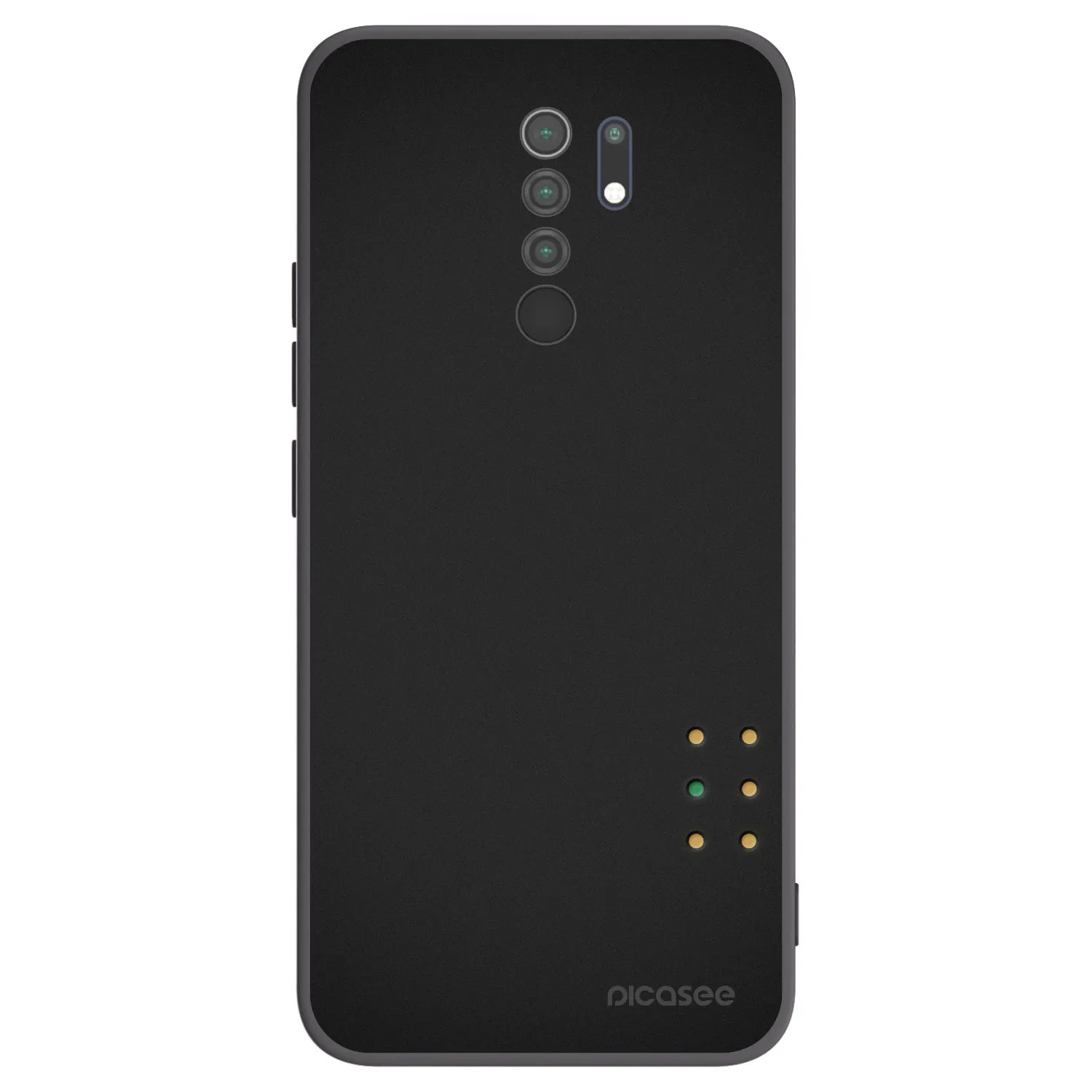Picasee crna silikonska maskica za Xiaomi Redmi 9 - Pulse