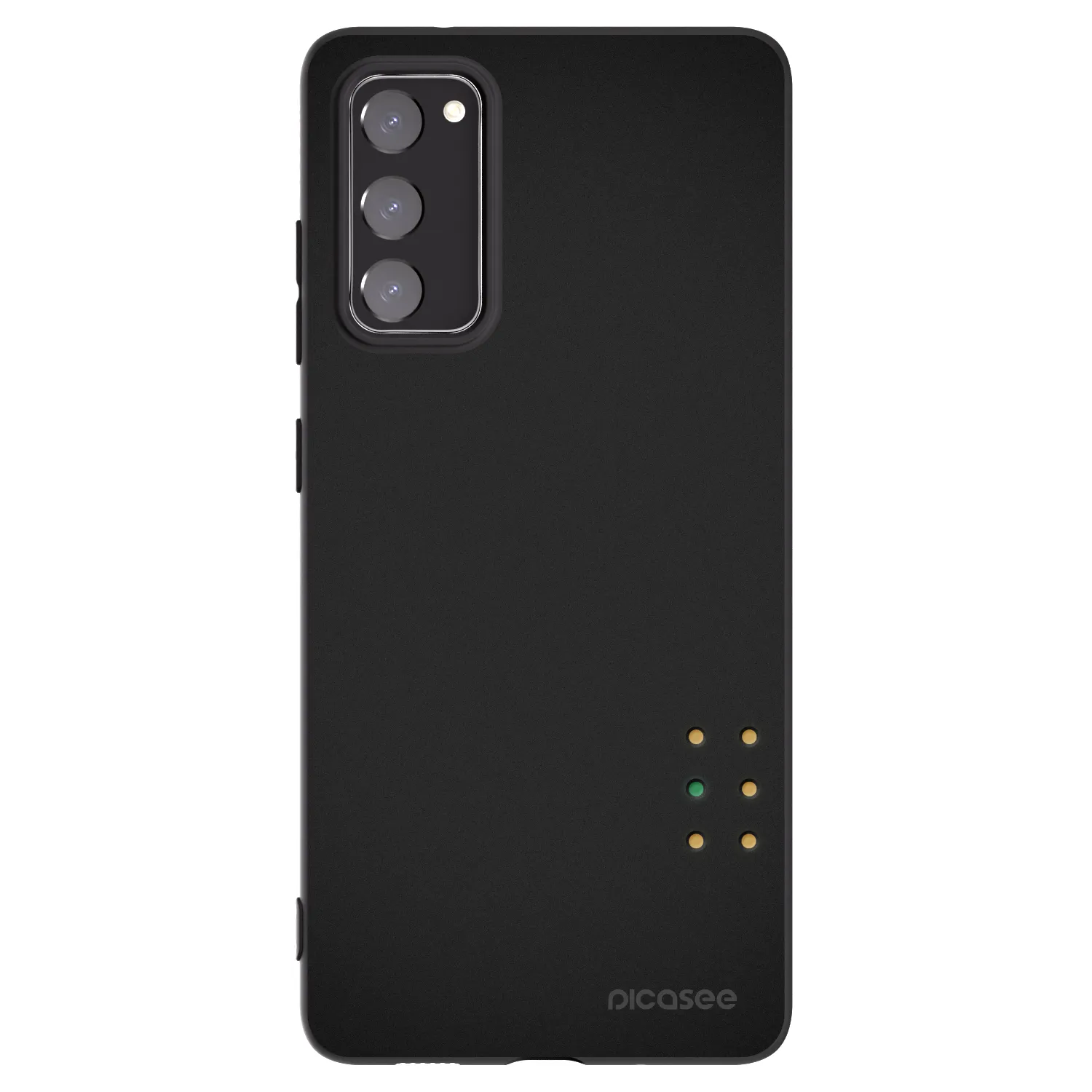 Picasee crna silikonska maskica za Samsung Galaxy S20 FE - Pulse