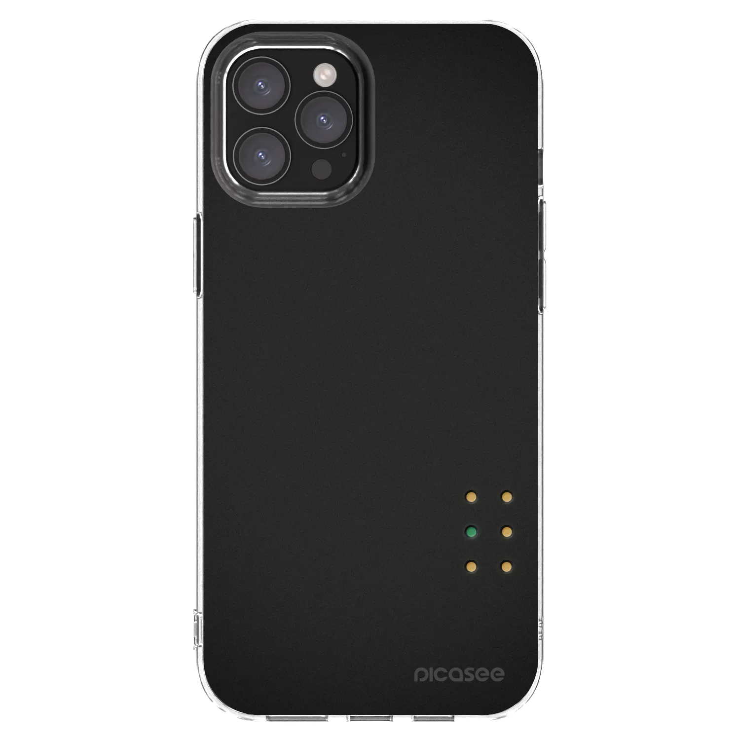 Picasee silikonska prozirna maskica za Apple iPhone 12 Pro Max - Pulse