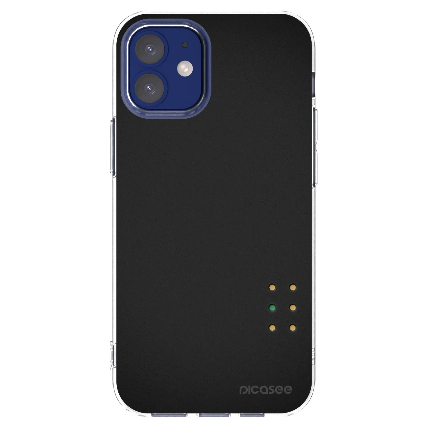 Picasee silikonska prozirna maskica za Apple iPhone 12 mini - Pulse