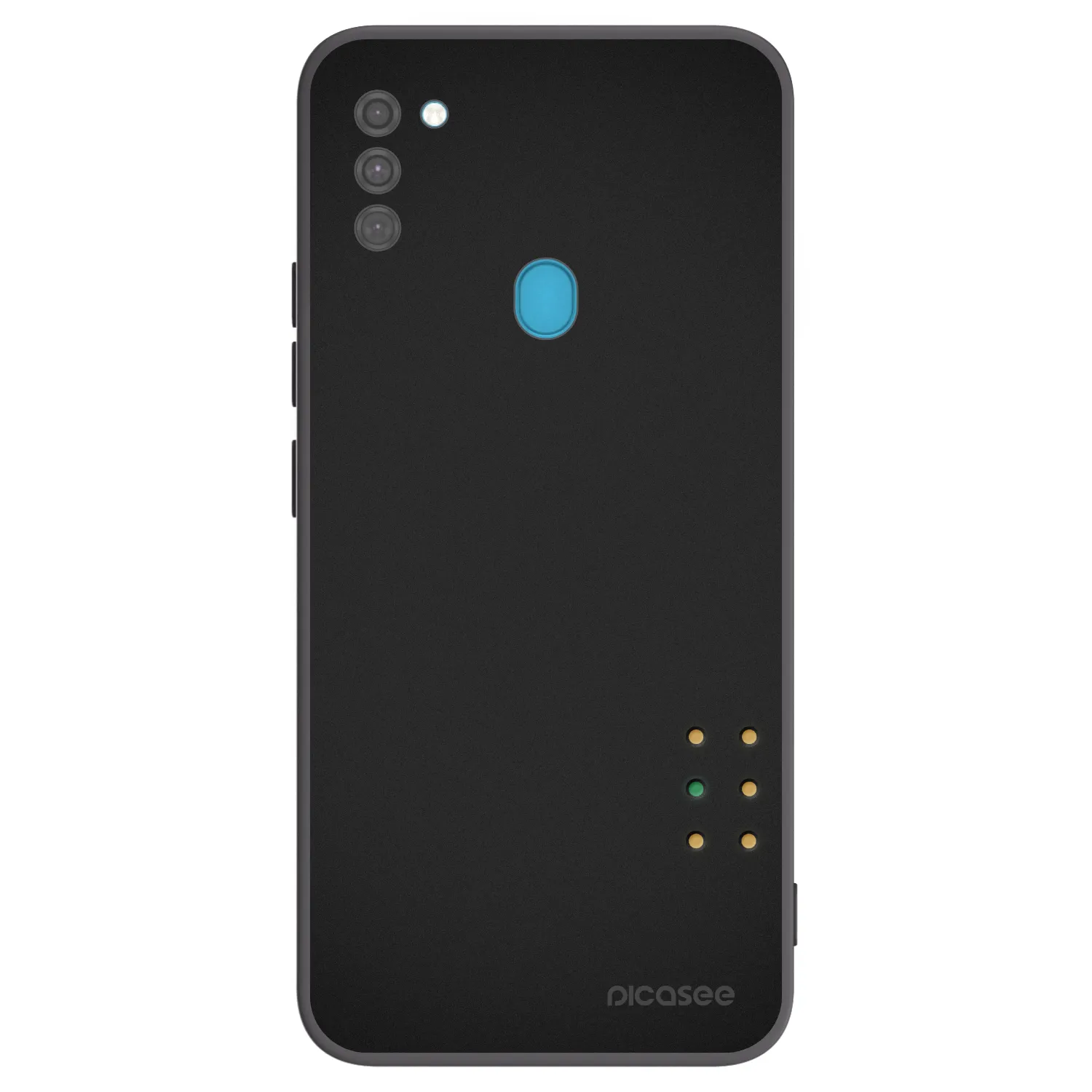 Picasee crna silikonska maskica za Samsung Galaxy M11 - Pulse