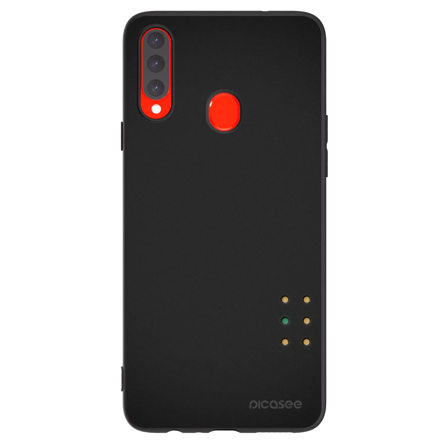 Picasee crna silikonska maskica za Samsung Galaxy A20s - Pulse