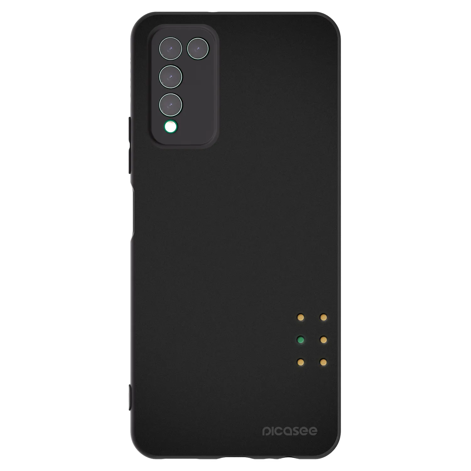 Picasee crna silikonska maskica za Honor 10X Lite - Pulse