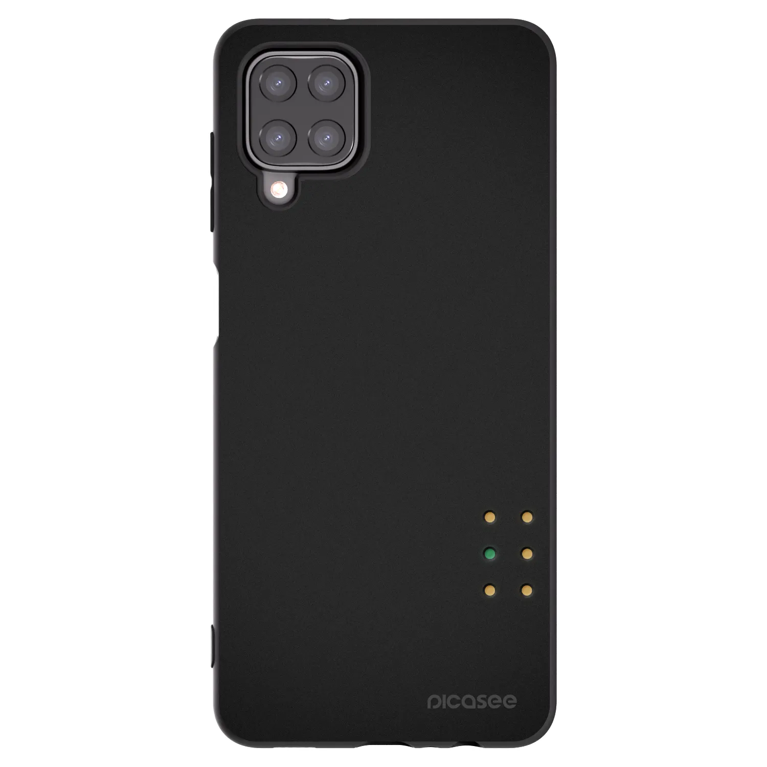 Picasee crna silikonska maskica za Samsung Galaxy A12 A125F - Pulse