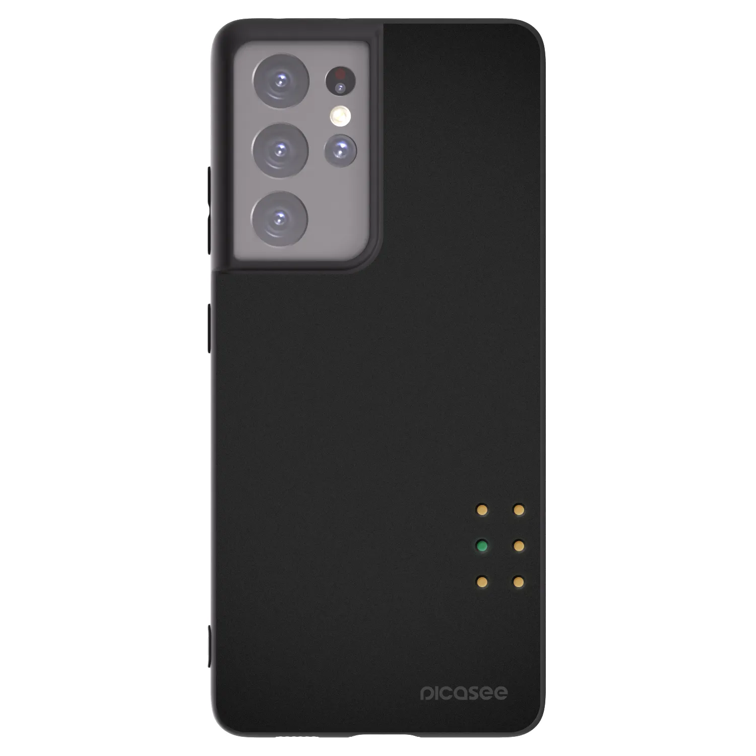 Picasee crna silikonska maskica za Samsung Galaxy S21 Ultra 5G G998B - Pulse