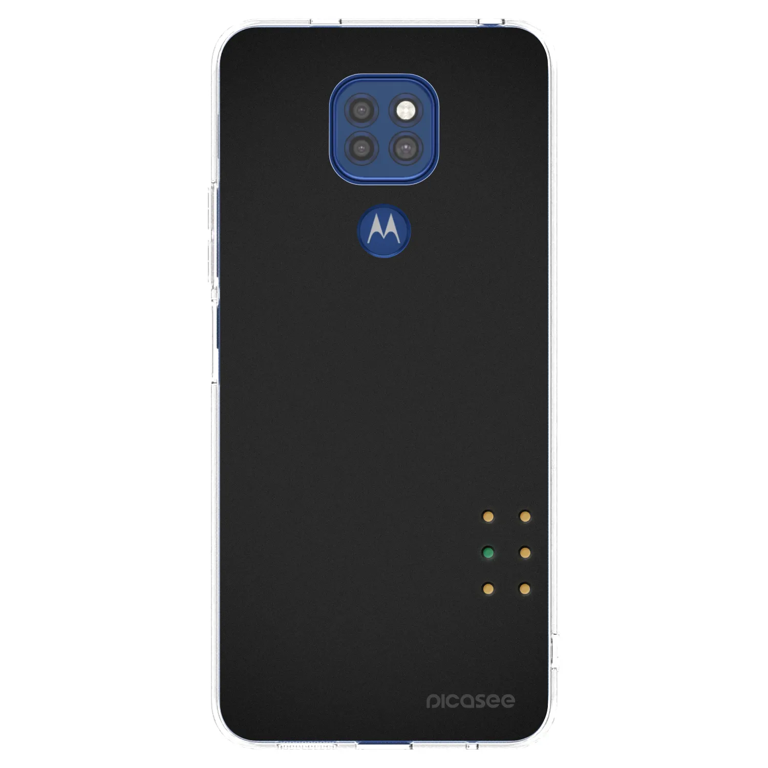 Picasee silikonska prozirna maskica za Motorola Moto G9 Play - Pulse