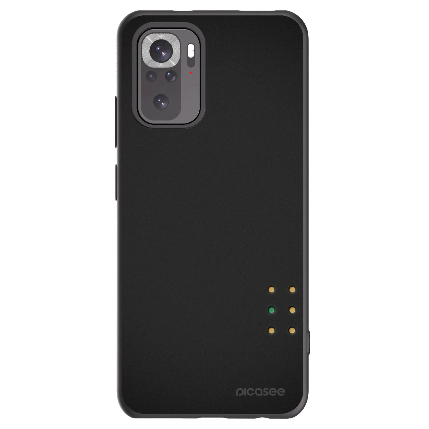 Picasee crna silikonska maskica za Xiaomi Redmi Note 10 - Pulse