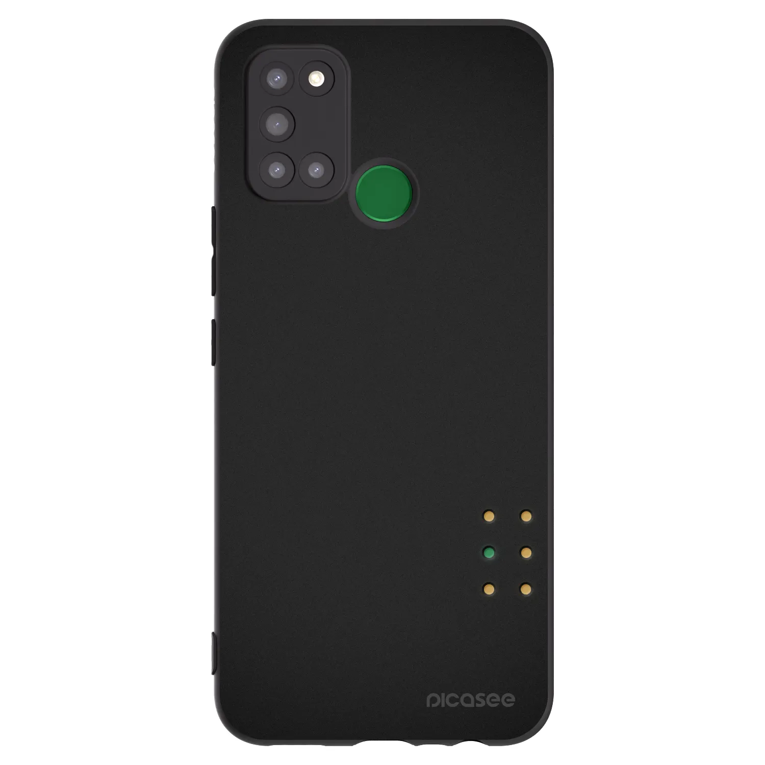 Picasee crna silikonska maskica za Realme 7i - Pulse
