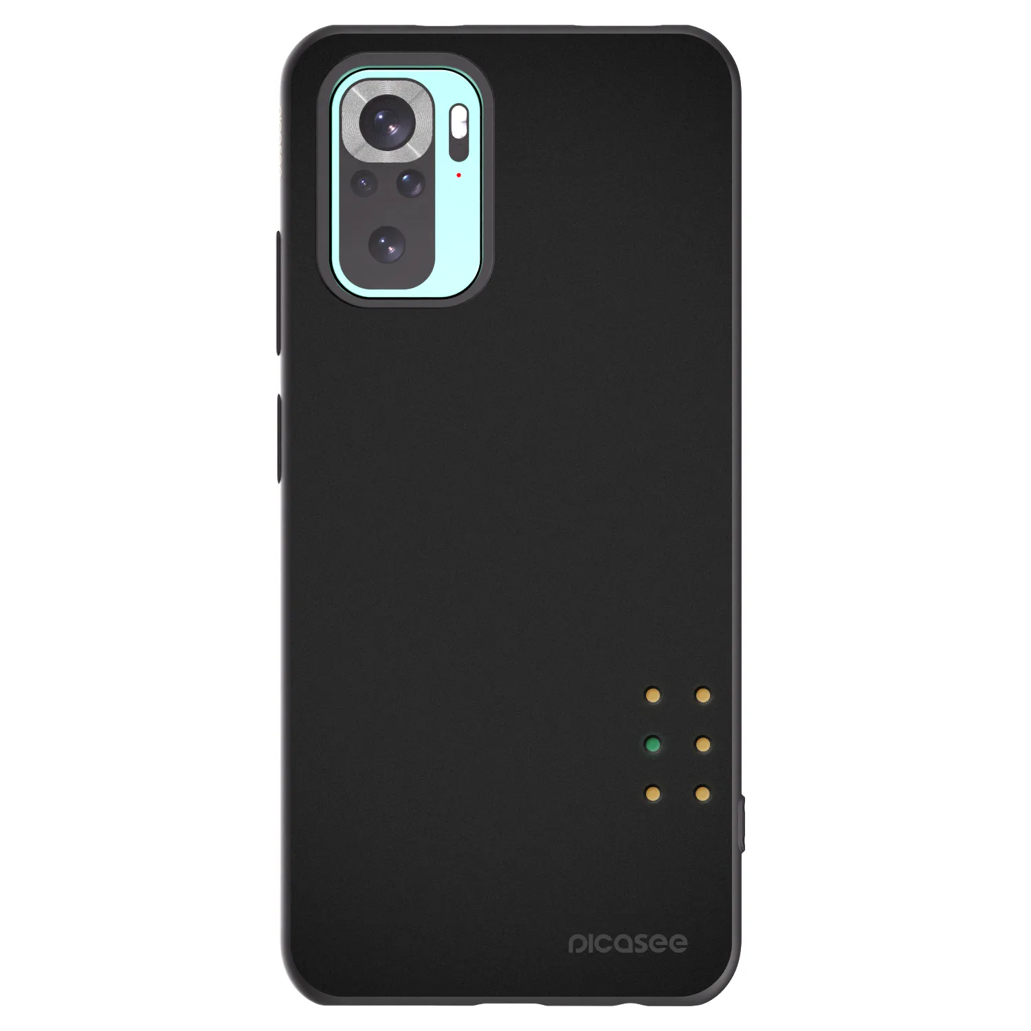 Picasee crna silikonska maskica za Xiaomi Redmi Note 10 Pro - Pulse