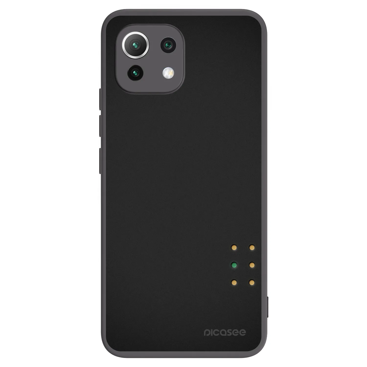 Picasee crna silikonska maskica za Xiaomi Mi 11 Lite - Pulse