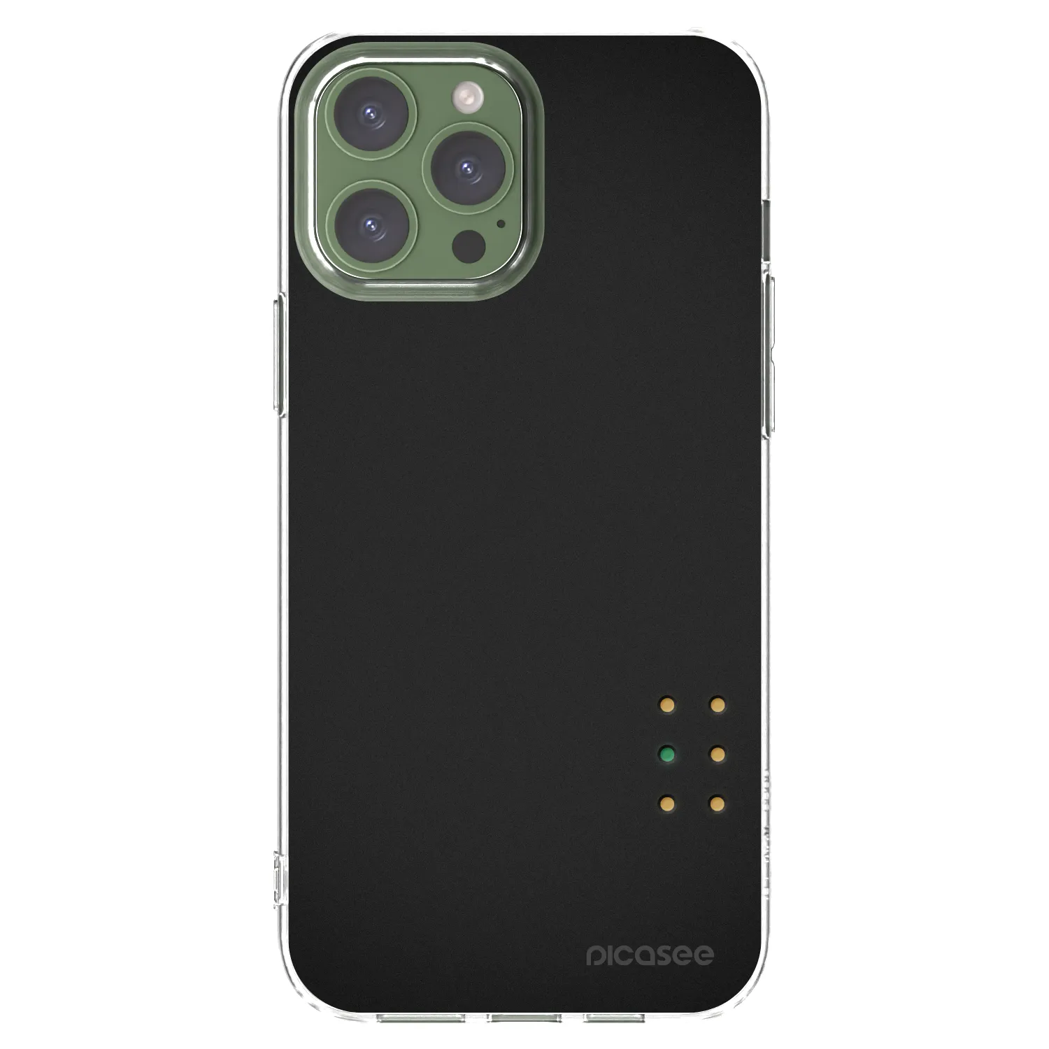 Picasee silikonska prozirna maskica za Apple iPhone 13 Pro Max - Pulse