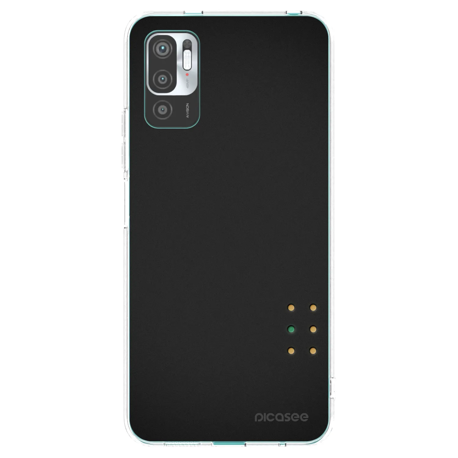 Picasee silikonska prozirna maskica za Xiaomi Redmi Note 10 5G - Pulse