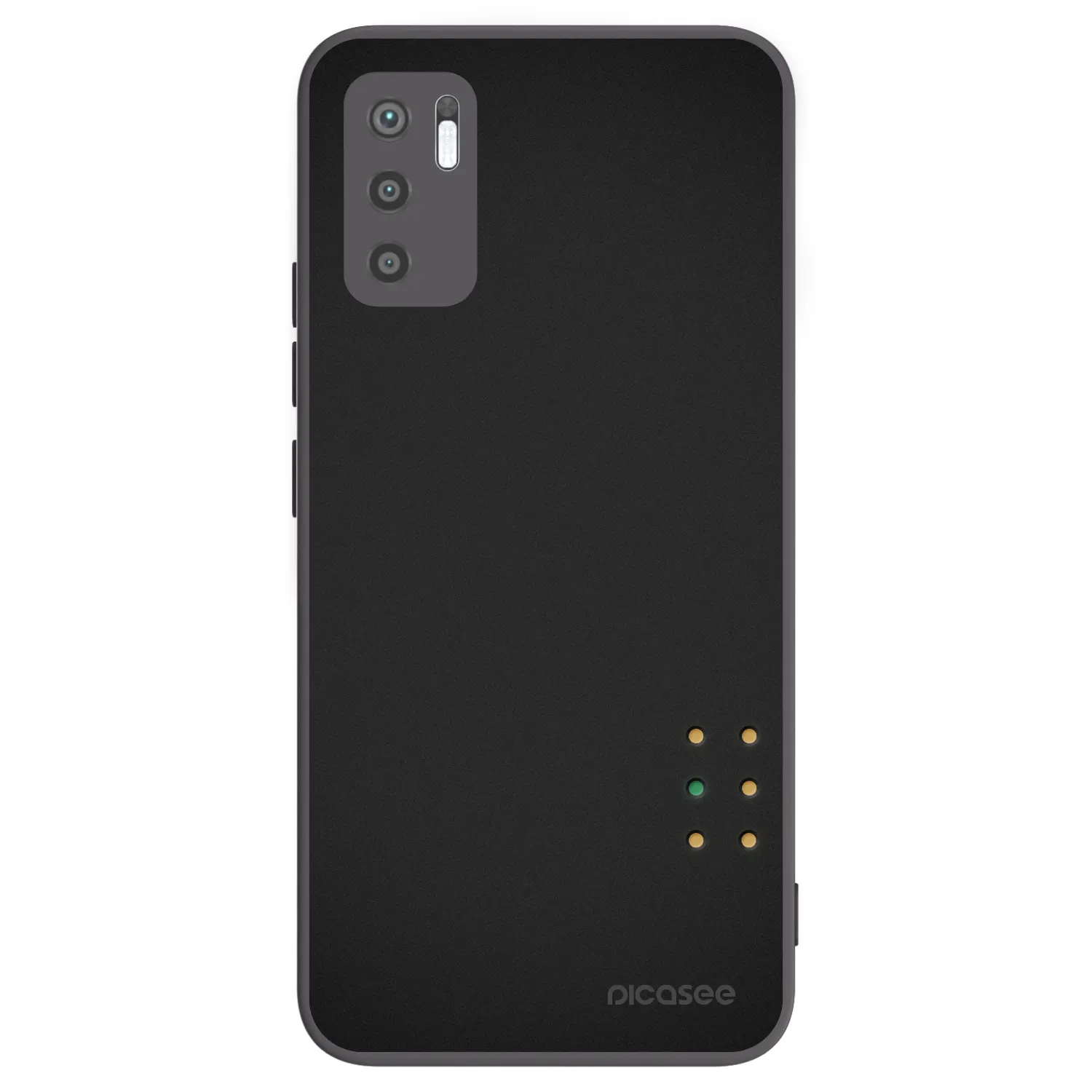 Picasee crna silikonska maskica za Xiaomi Redmi Note 10 5G - Pulse