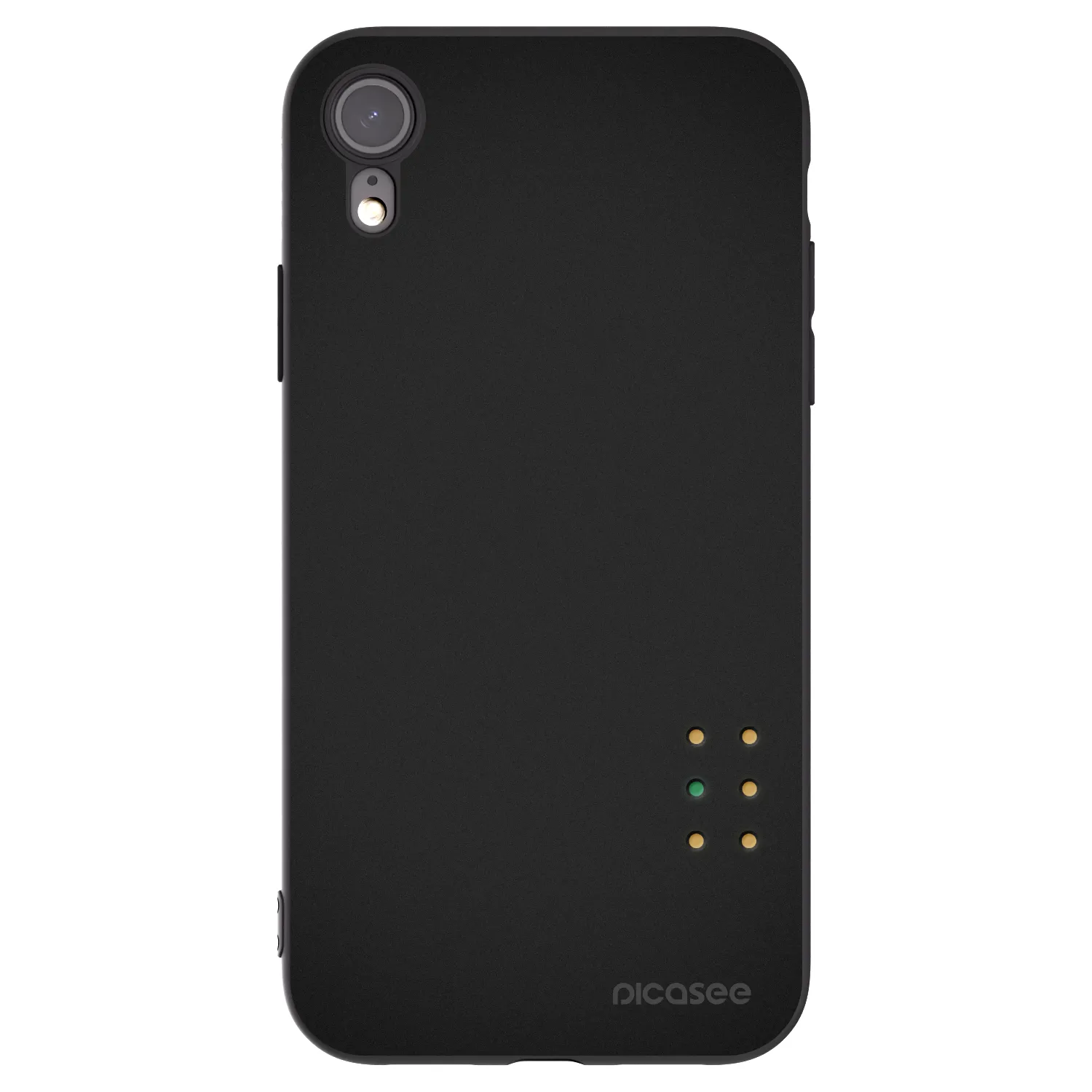 Picasee crna silikonska maskica za Apple iPhone XR - Pulse