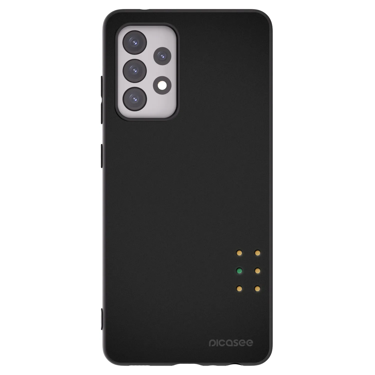 Picasee crna silikonska maskica za Samsung Galaxy A52s 5G A528B - Pulse
