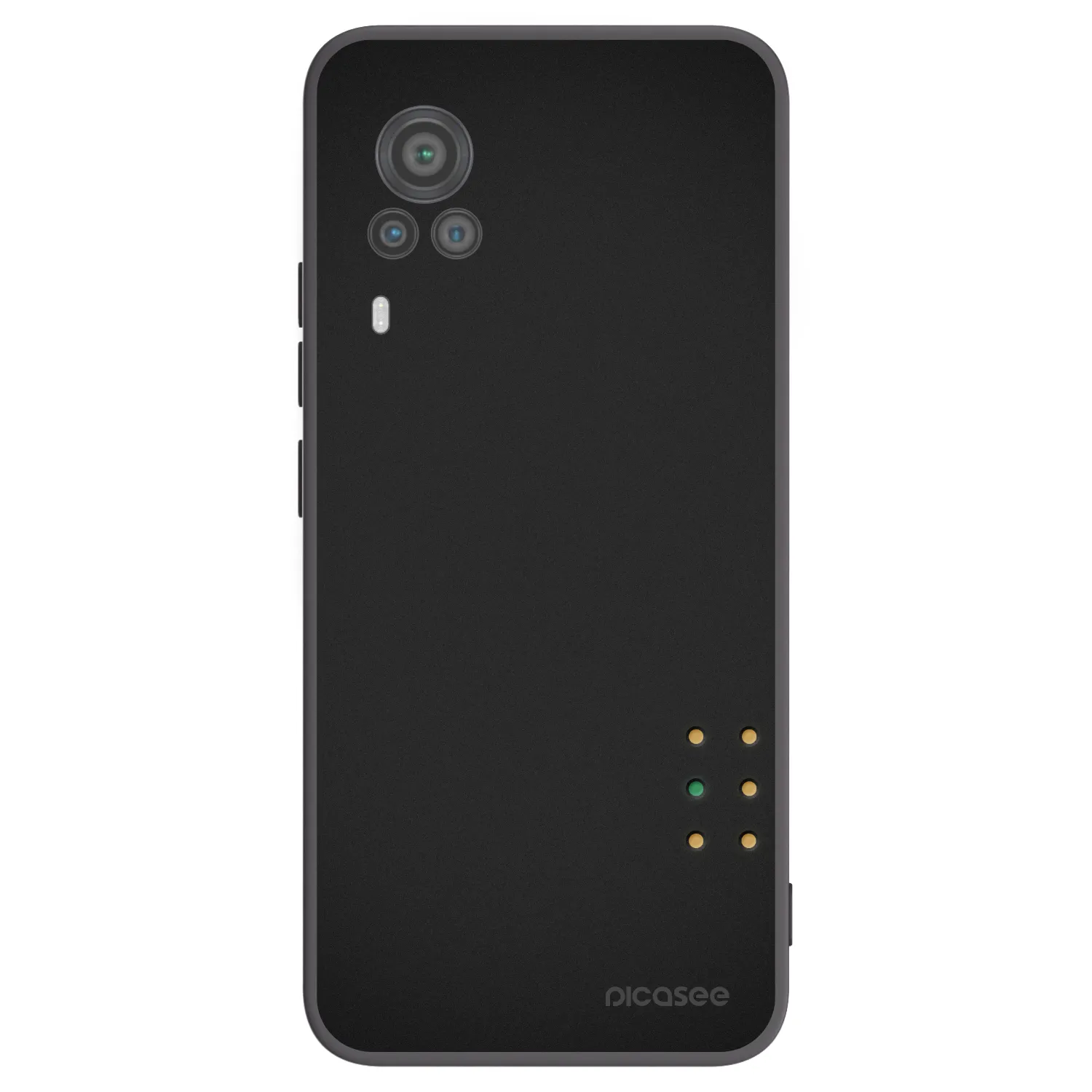 Picasee crna silikonska maskica za Vivo X60 Pro 5G - Pulse