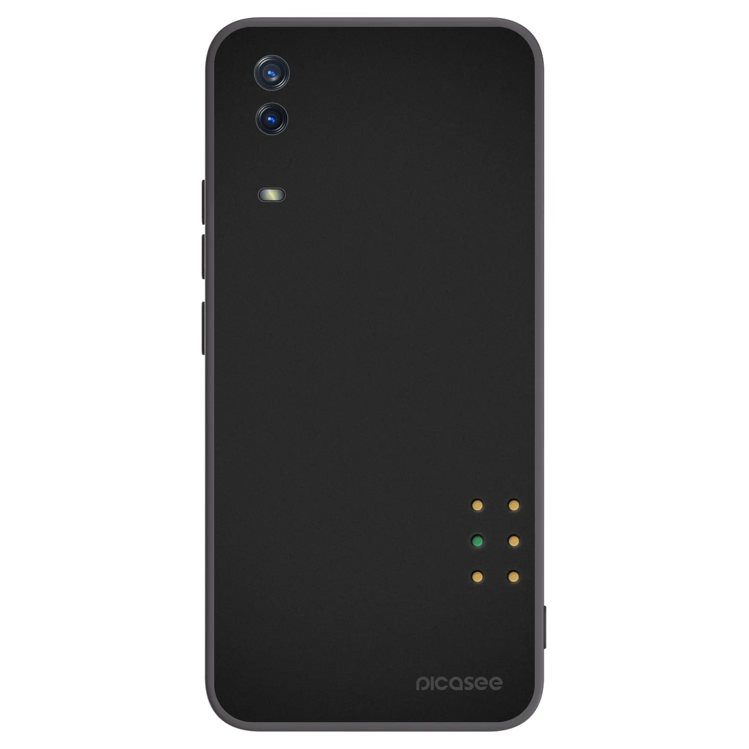 Picasee crna silikonska maskica za Vivo Y11s - Pulse