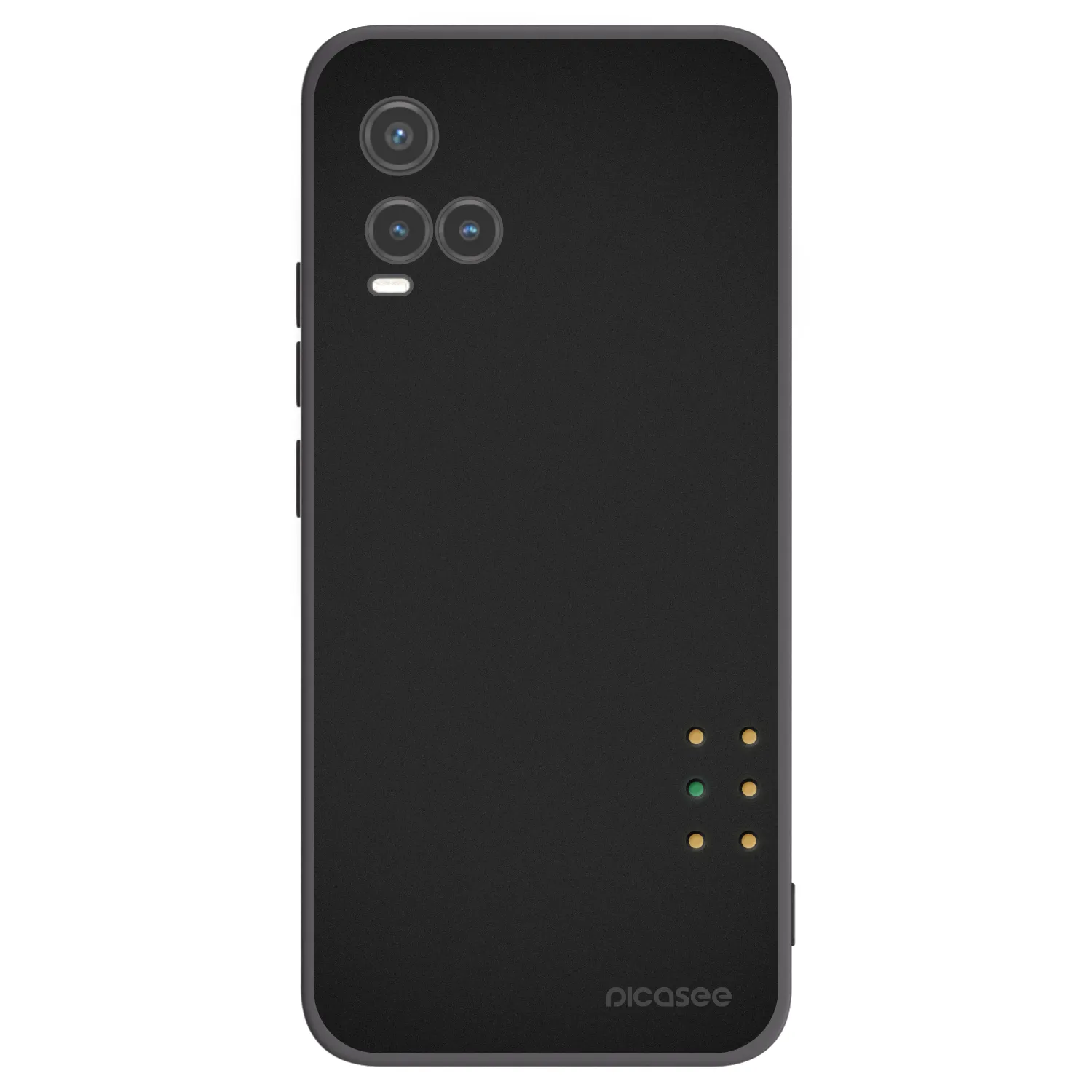 Picasee crna silikonska maskica za Vivo Y33s - Pulse