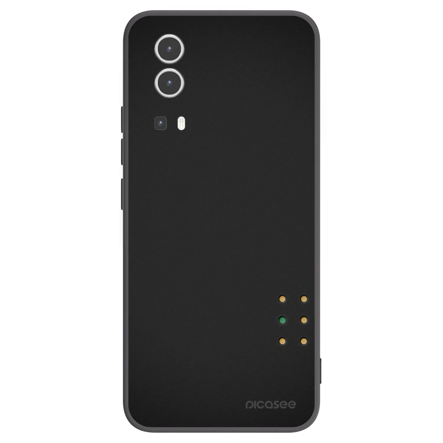 Picasee crna silikonska maskica za Vivo Y72 5G - Pulse