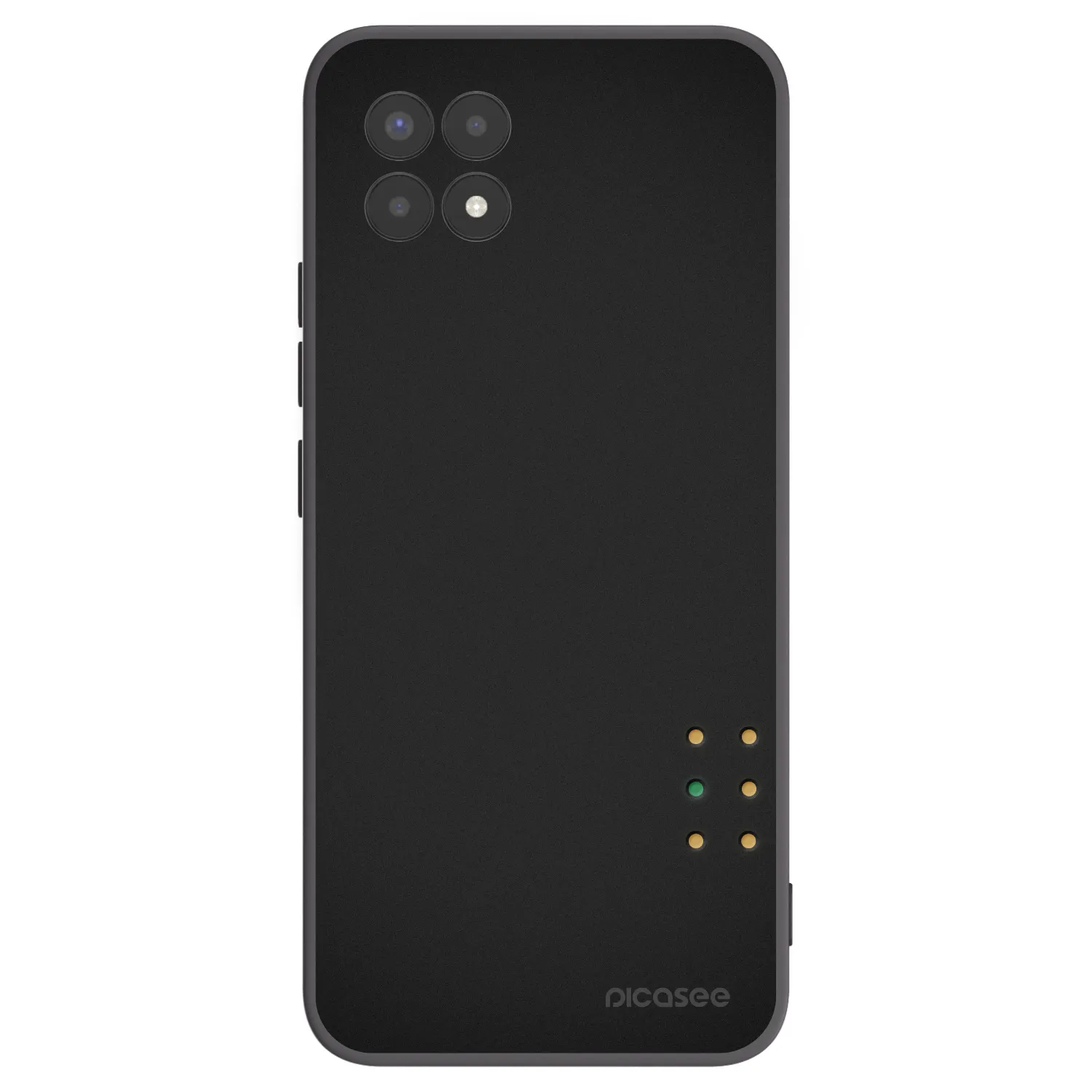 Picasee crna silikonska maskica za Realme 8i - Pulse