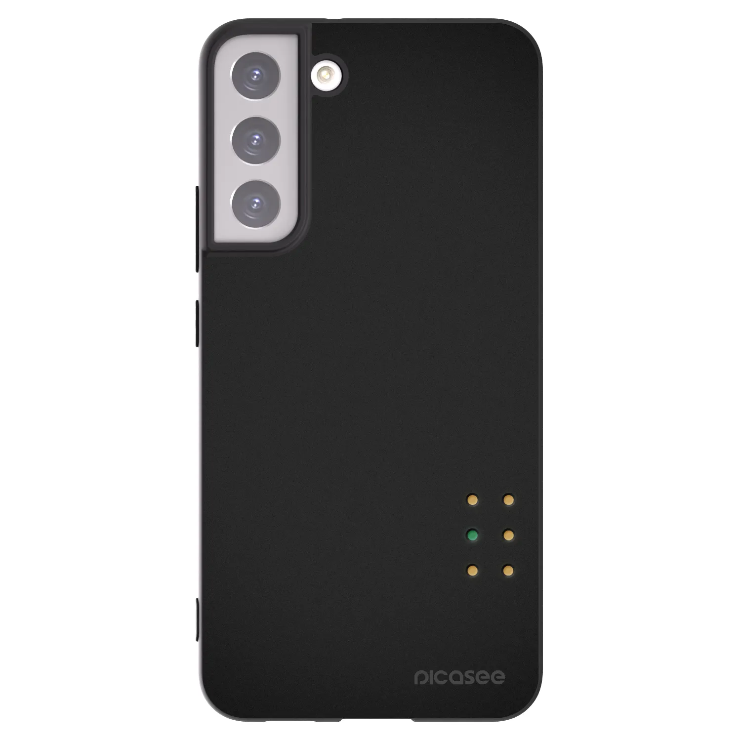 Picasee crna silikonska maskica za Samsung Galaxy S22+ 5G - Pulse