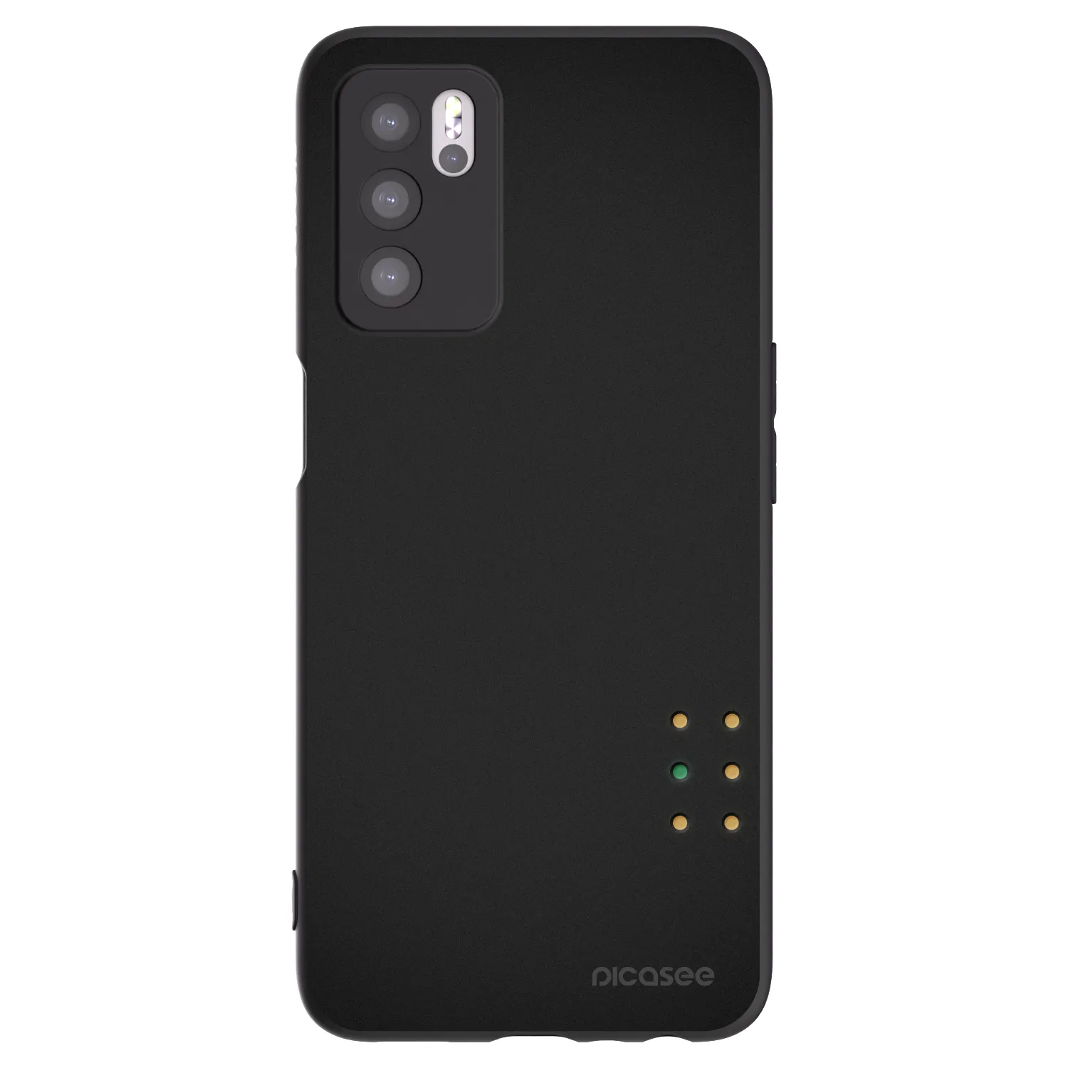 Picasee crna silikonska maskica za OPPO A16s - Pulse