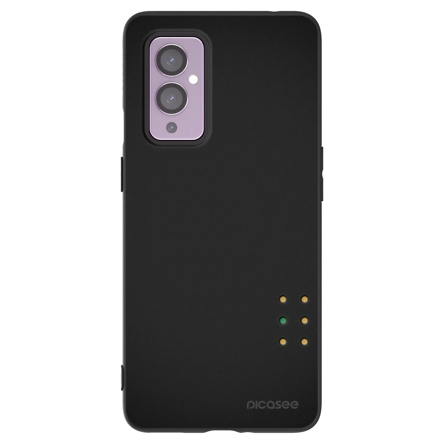 Picasee crna silikonska maskica za OnePlus 9 - Pulse