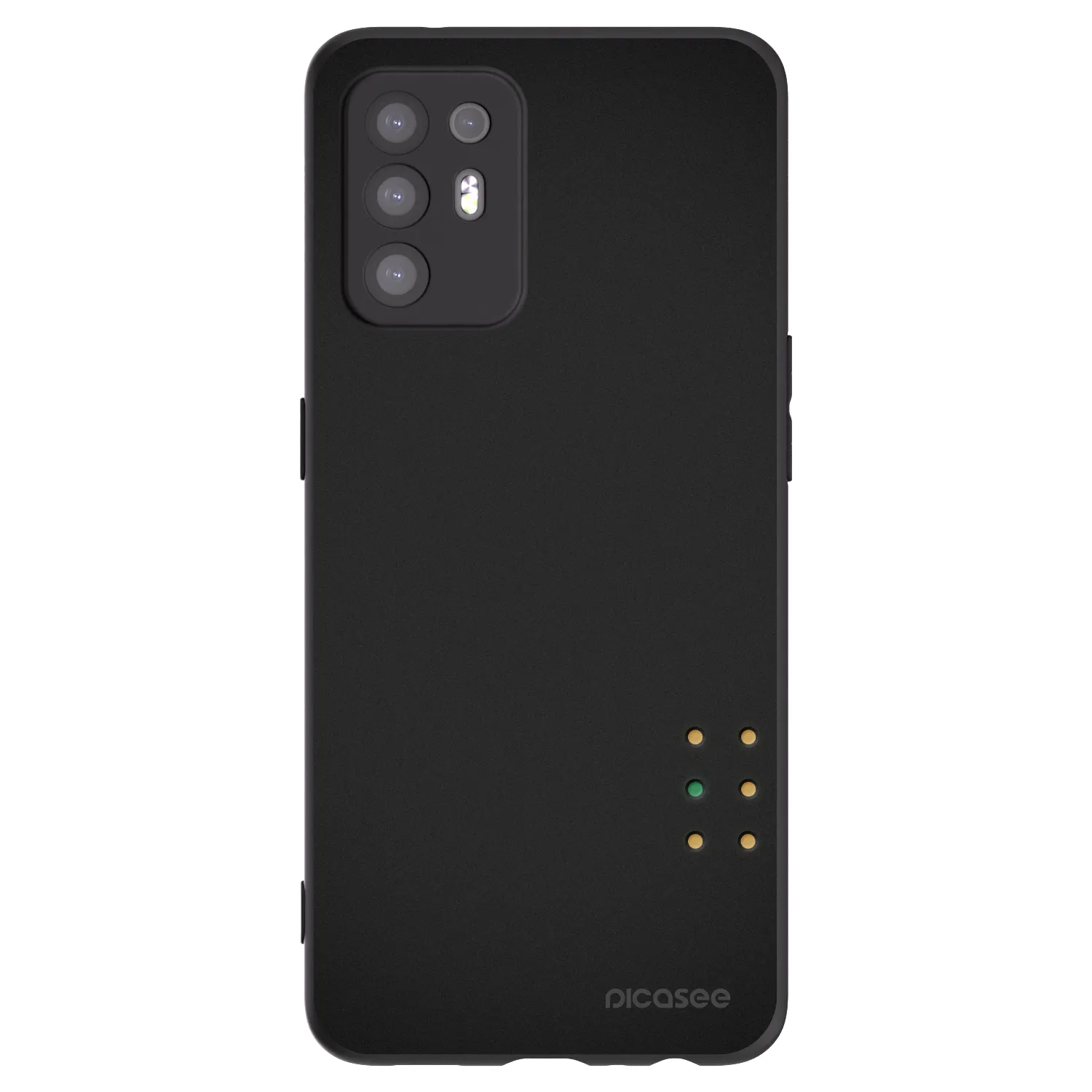 Picasee crna silikonska maskica za OPPO A94 5G - Pulse
