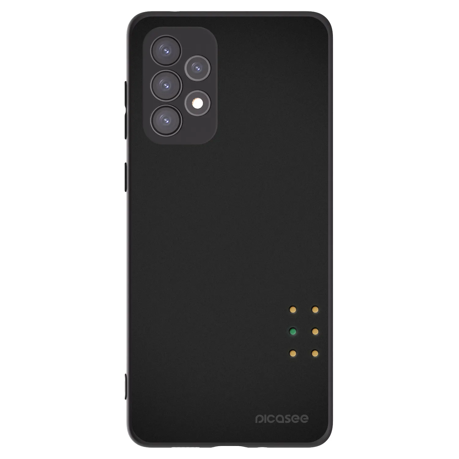 Picasee crna silikonska maskica za Samsung Galaxy A73 5G - Pulse