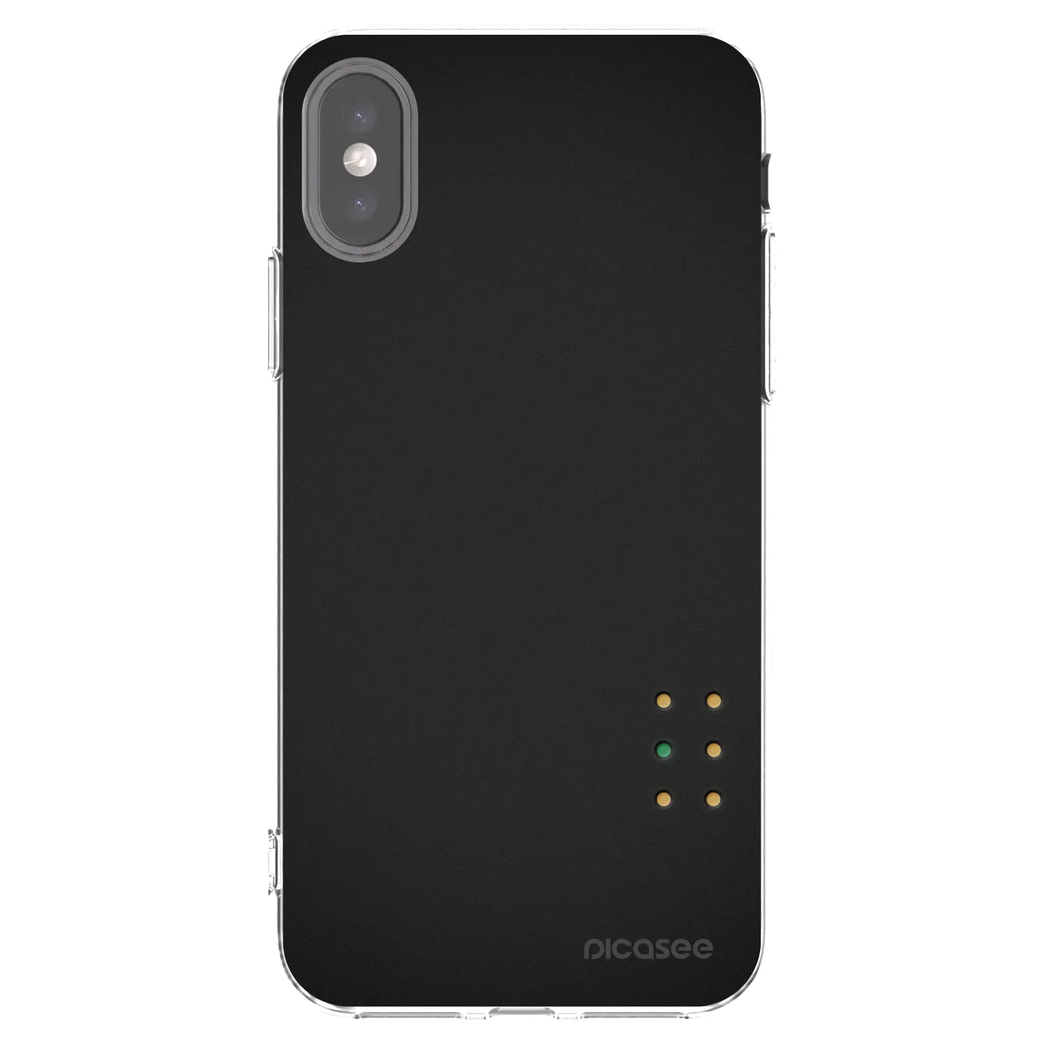 Picasee silikonska prozirna maskica za Apple iPhone X/XS - Pulse